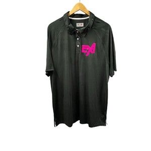 A4 Men Polo Shirt 2XL Black Moisture Wicking Stain Release Odor Resistant Casual